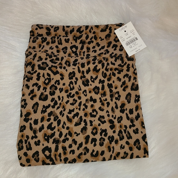 J Crew Leopard Cropped Everyday Leggings Size XL - Picture 6 of 6